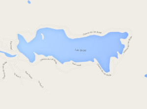 Carte du lac Brûlé